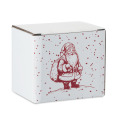 Mug de No&euml;l en c&eacute;ramique 300ml Blanc/Rouge