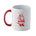 Mug de No&euml;l en c&eacute;ramique 300ml Blanc/Rouge