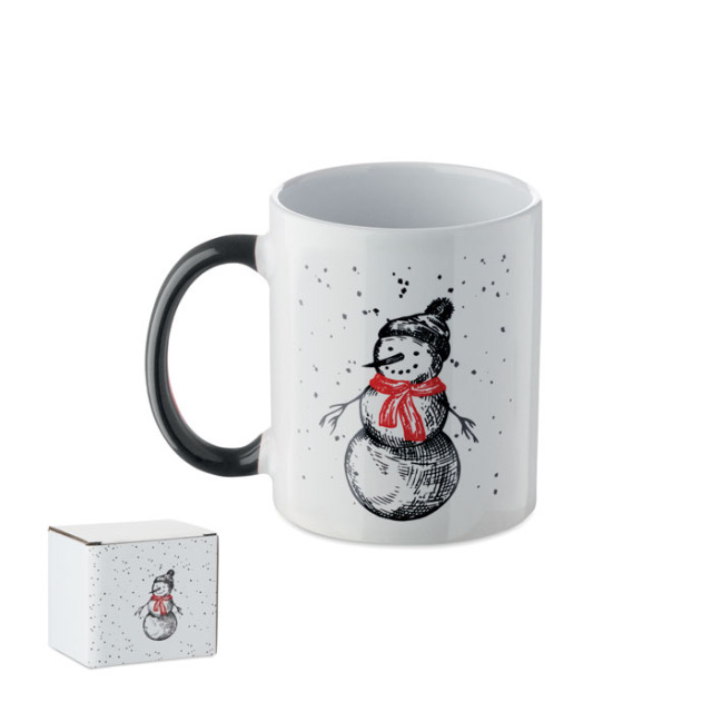 Mug de Noël en céramique 300ml NoirRouge