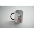 Mug de No&euml;l en c&eacute;ramique 300ml Noir/Rouge