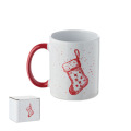 Mug de No&euml;l en c&eacute;ramique 300ml Rouge