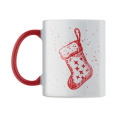 Mug de No&euml;l en c&eacute;ramique 300ml Rouge