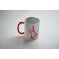 Mug de No&euml;l en c&eacute;ramique 300ml Rouge