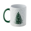 Mug de No&euml;l en c&eacute;ramique 300ml Vert