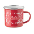 Mug de No&euml;l en &eacute;mail 300ml Rouge