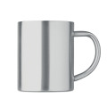 Mug en acier inox recycl&eacute; Argent Mat 260ml