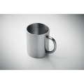 Mug en acier inox recycl&eacute; Argent Mat 260ml