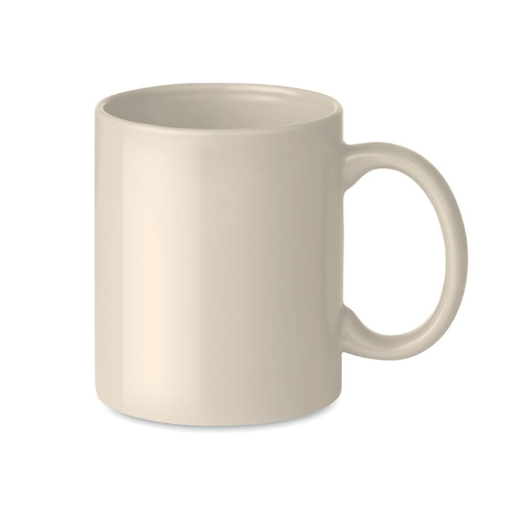 Mug en c&eacute;ramique color&eacute; 300 ml Beige