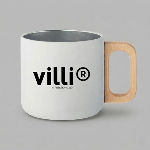 Mug poignée en bois 350 ml