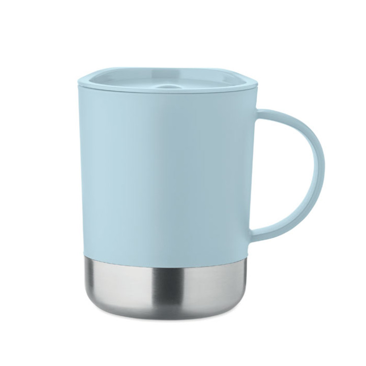 Mug simple paroi 300ml Bleu Bébé