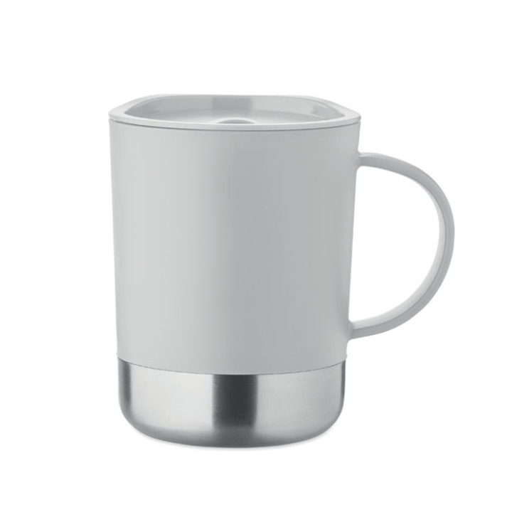 Mug simple paroi 300ml Gris