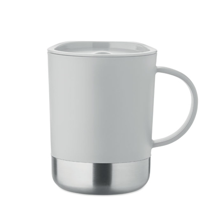 Mug simple paroi 300ml Gris