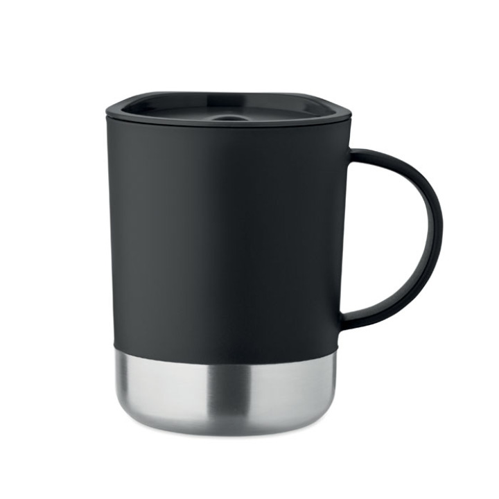 Mug simple paroi 300ml Noir
