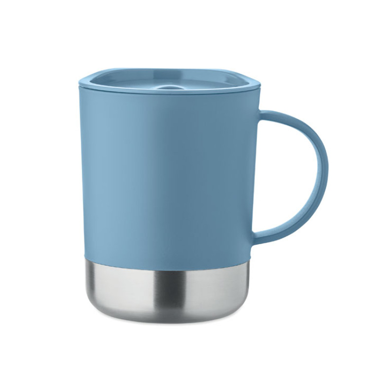 Mug simple paroi 300ml Petrole