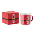 Mug vintage P&egrave;re No&euml;l 300ml. Rouge
