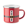 Mug vintage P&egrave;re No&euml;l 300ml. Rouge