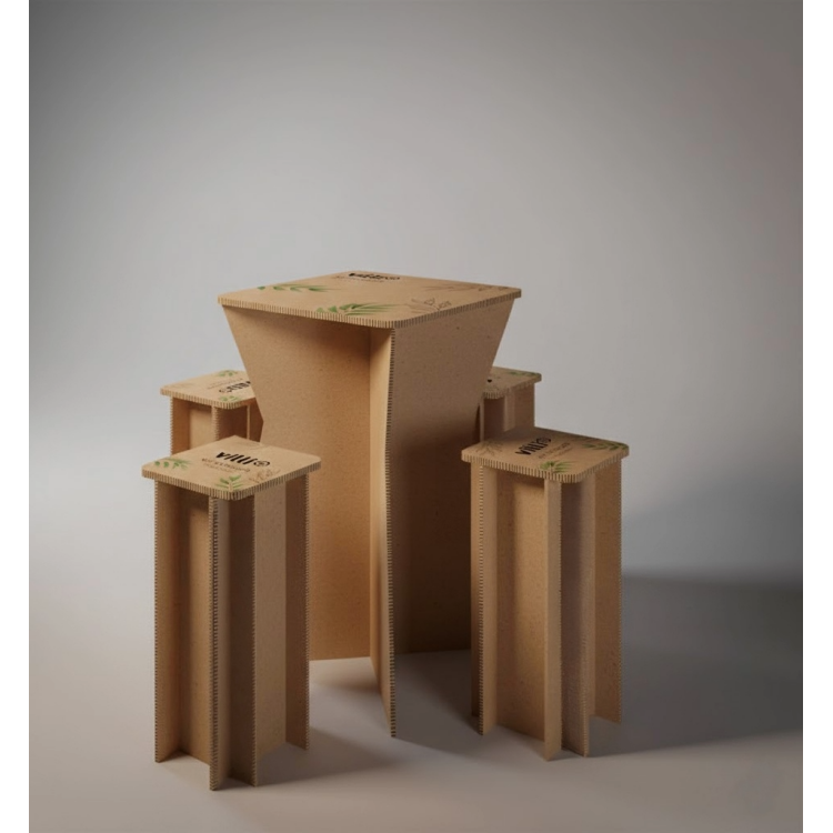 Pack meuble | Tabourets et mange debout Kraft - Achat