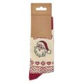 Paire de chaussettes de No&euml;l L Beige