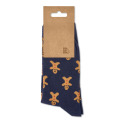 Paire de chaussettes de No&euml;l L Bleu
