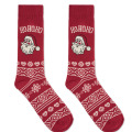 Paire de chaussettes de No&euml;l L Bordeaux