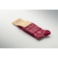 Paire de chaussettes de No&euml;l L Bordeaux