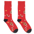 Paire de chaussettes de No&euml;l L Rouge
