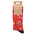 Paire de chaussettes de No&euml;l L Rouge
