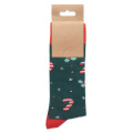Paire de chaussettes de No&euml;l L Vert