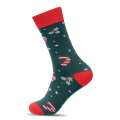 Paire de chaussettes de No&euml;l L Vert