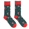Paire de chaussettes de No&euml;l L Vert