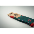 Paire de chaussettes de No&euml;l L Vert