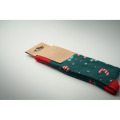 Paire de chaussettes de No&euml;l L Vert