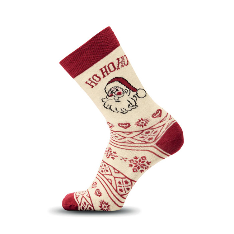Paire de chaussettes de No&euml;l M Beige