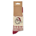 Paire de chaussettes de No&euml;l M Beige