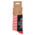 Paire de chaussettes de No&euml;l M Blanc/Rouge