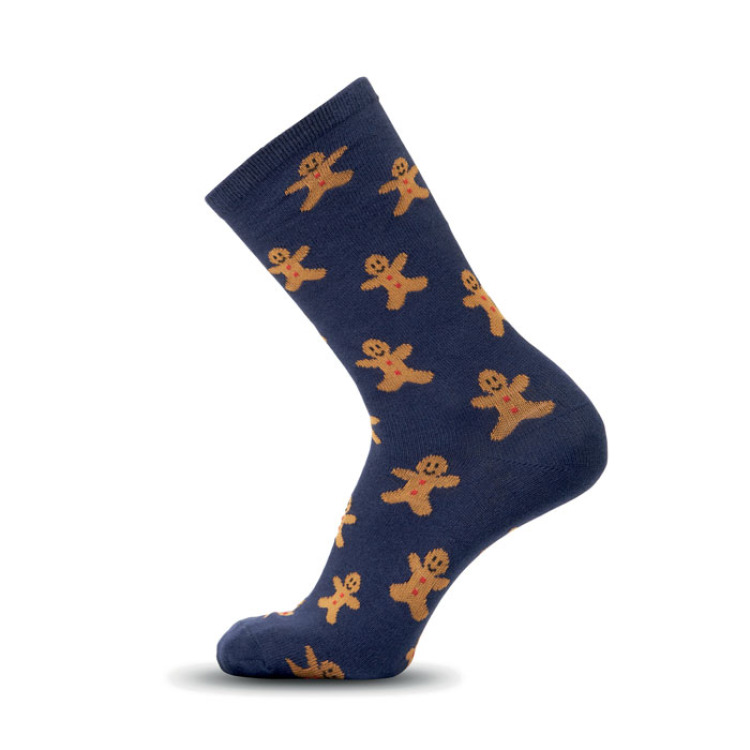 Paire de chaussettes de No&euml;l M Bleu