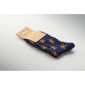 Paire de chaussettes de No&euml;l M Bleu