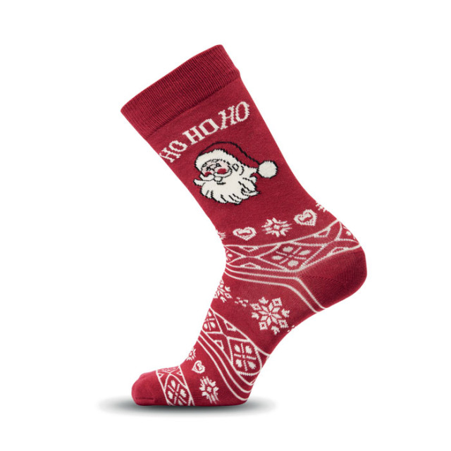 Paire de chaussettes de Noël M Bordeaux