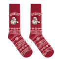 Paire de chaussettes de No&euml;l M Bordeaux