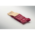 Paire de chaussettes de No&euml;l M Bordeaux