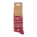 Paire de chaussettes de No&euml;l M Bordeaux