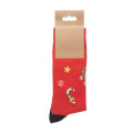 Paire de chaussettes de No&euml;l M Rouge