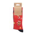 Paire de chaussettes de No&euml;l M Rouge