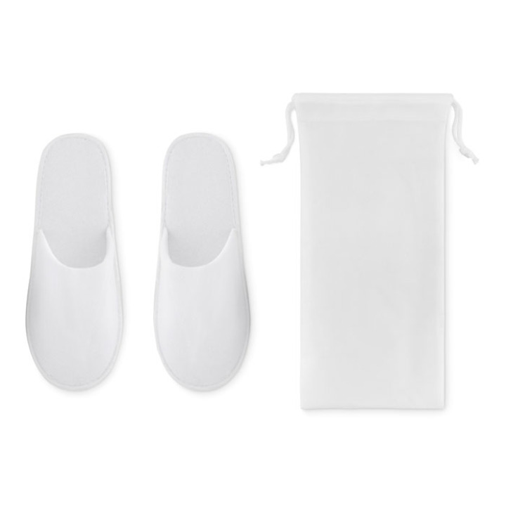 Paire de pantoufles  pochette Blanc