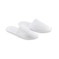 Paire de pantoufles & pochette Blanc