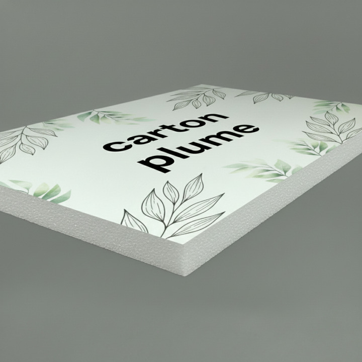 Panneau carton plume