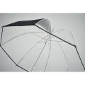 Parapluie transparent noir | 23 pouces