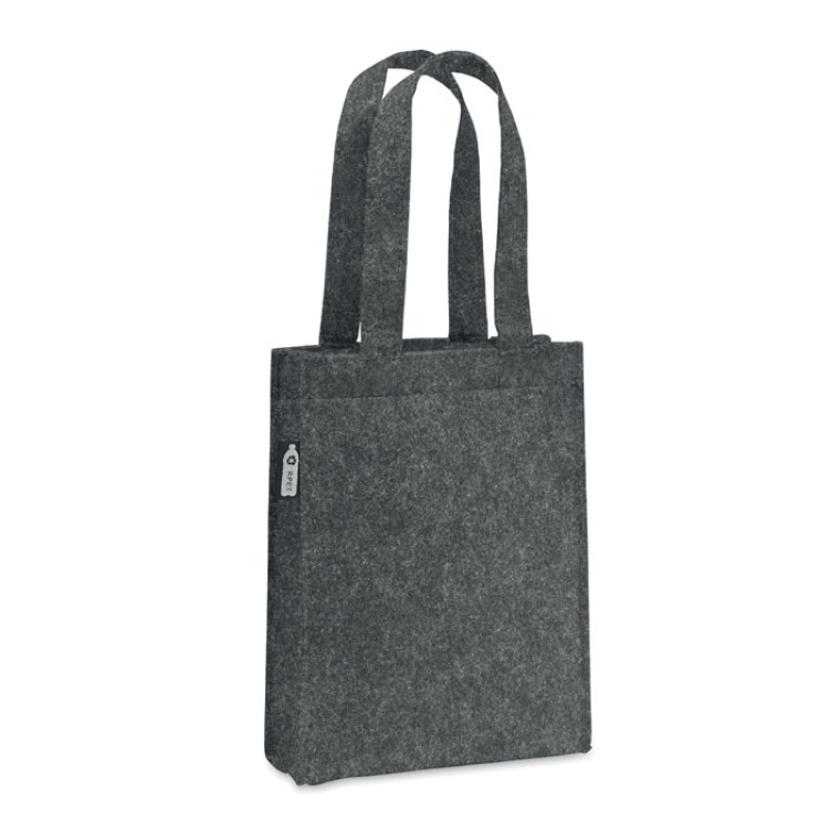 Petit sac cadeau feutre RPET Gris Pierre