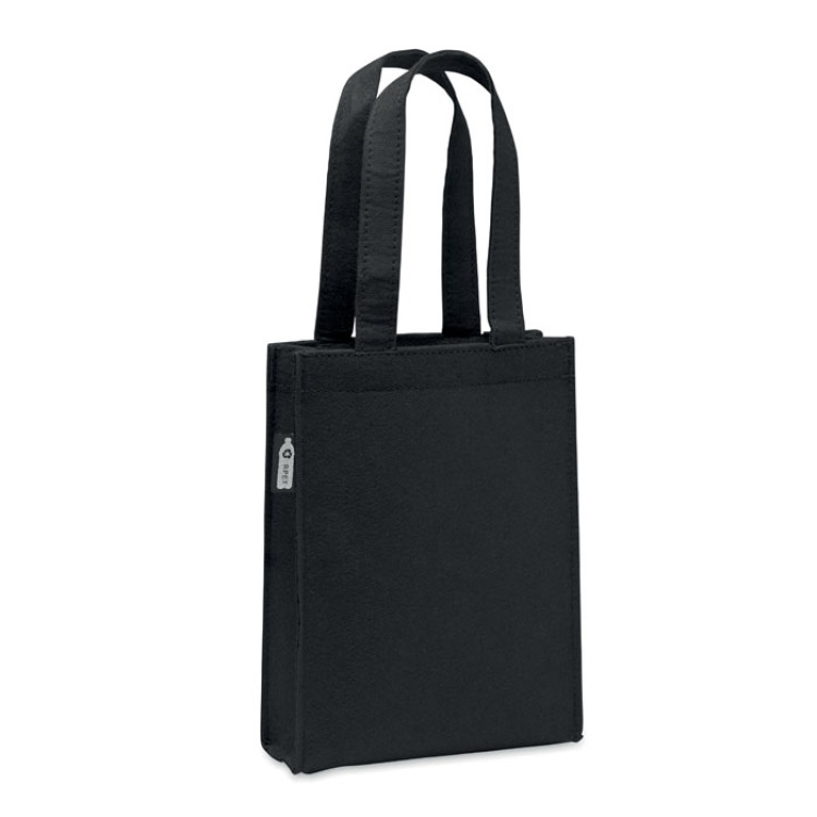 Petit sac cadeau feutre RPET Noir