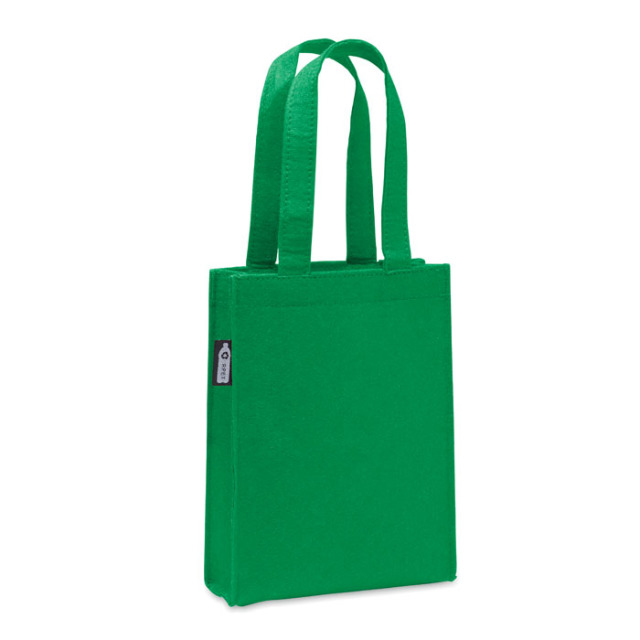Petit sac cadeau feutre RPET Vert